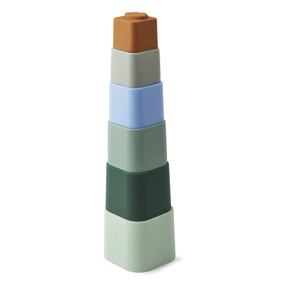 Liewood Zuzu pinottava kuutio Dove blue multi mix