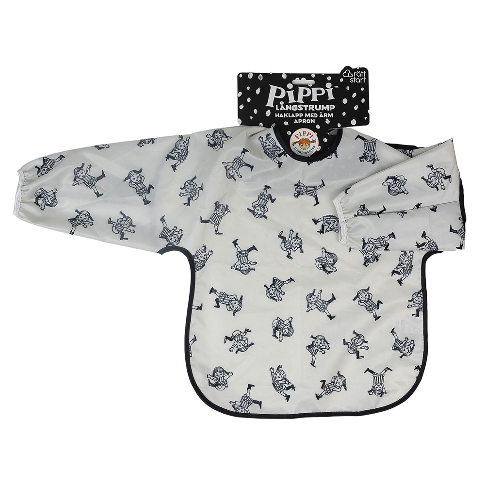 Right Start Pippi Sirkus ruokalappu hihalla/esiliina