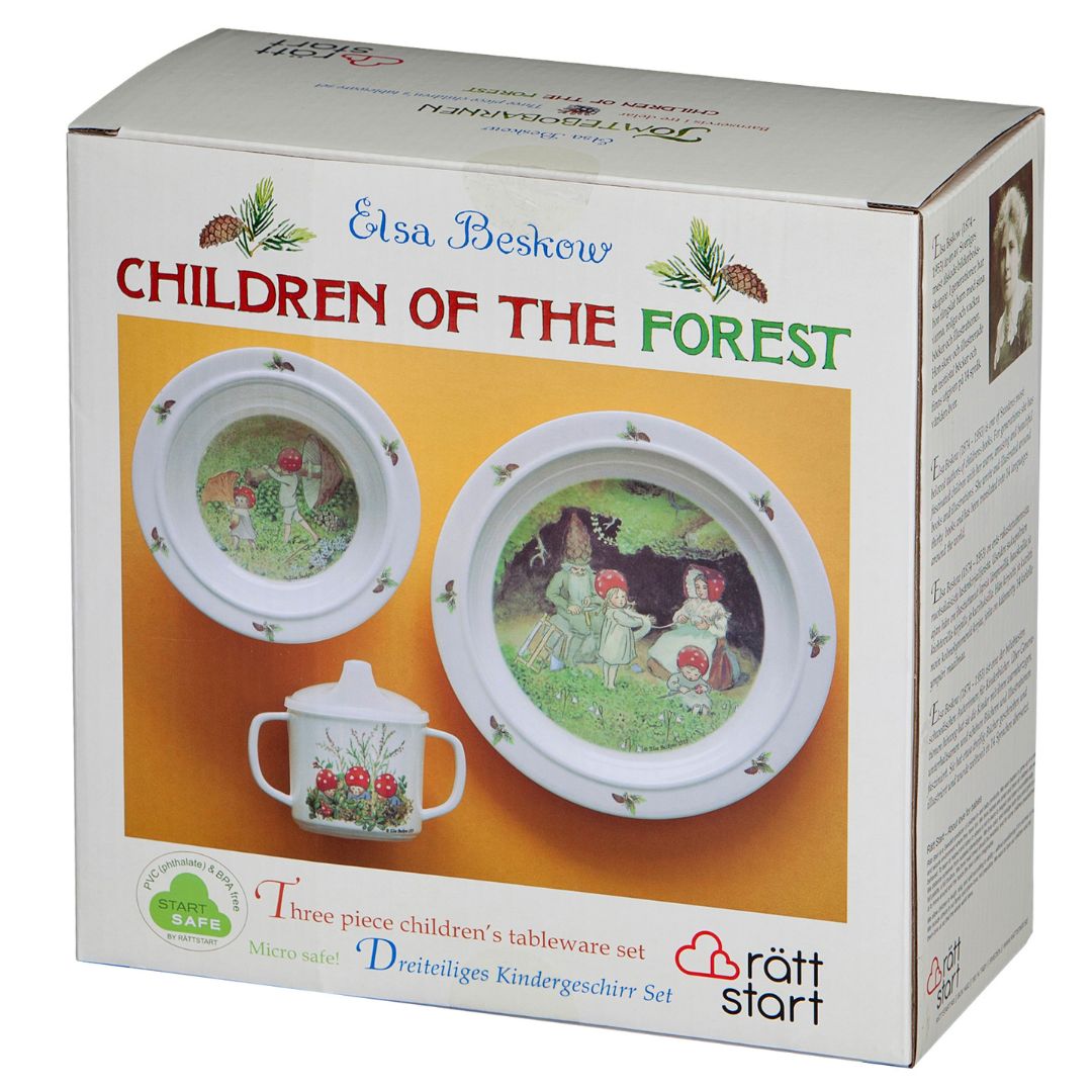 Right Start Elsa Beskow Tomebarnen, Lasten astiat, 3 kpl
