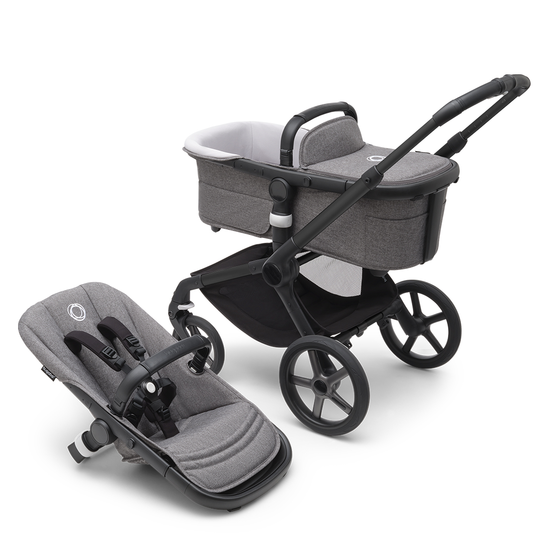 Bugaboo Fox 5 Bass Musta/Harmaa Melange Musta/Harmaa Melange