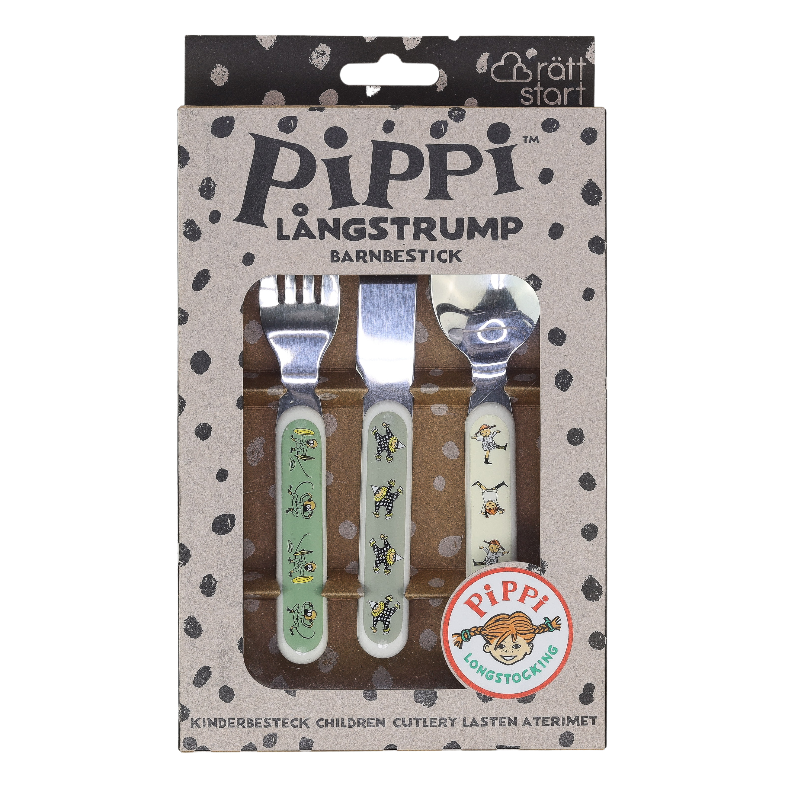 Right Start Pippi Cirkus Lasten ruokailuvälineet