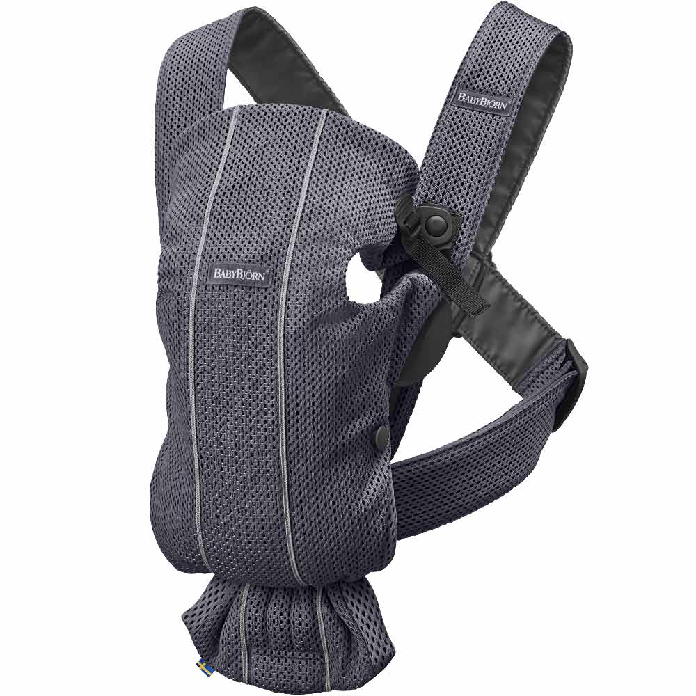 Babybjörn Vauvan kantokoppa Mini Mesh 3D Antrasiitinharmaa