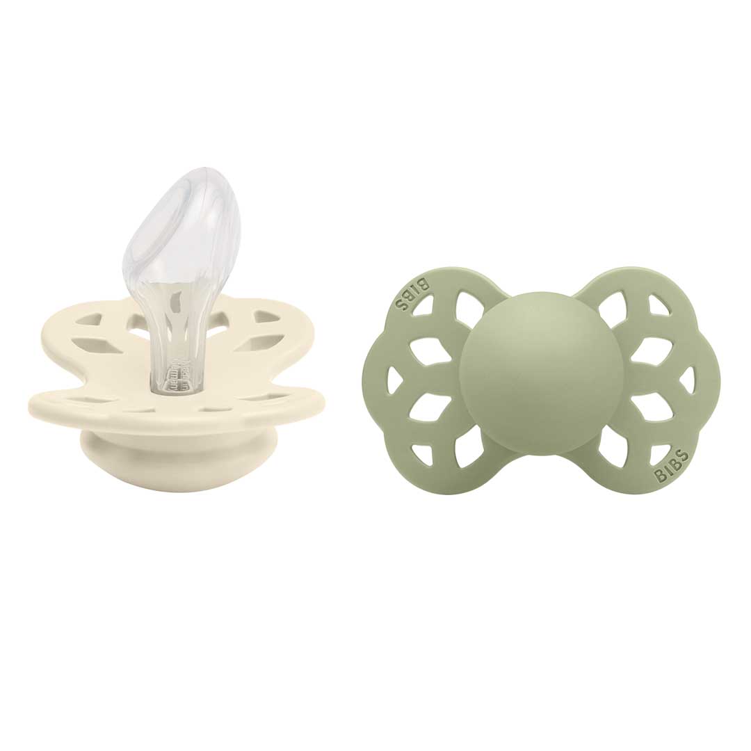 BIBS pöytäliina 2-pack infinity norsunluu/salvia 6-18m