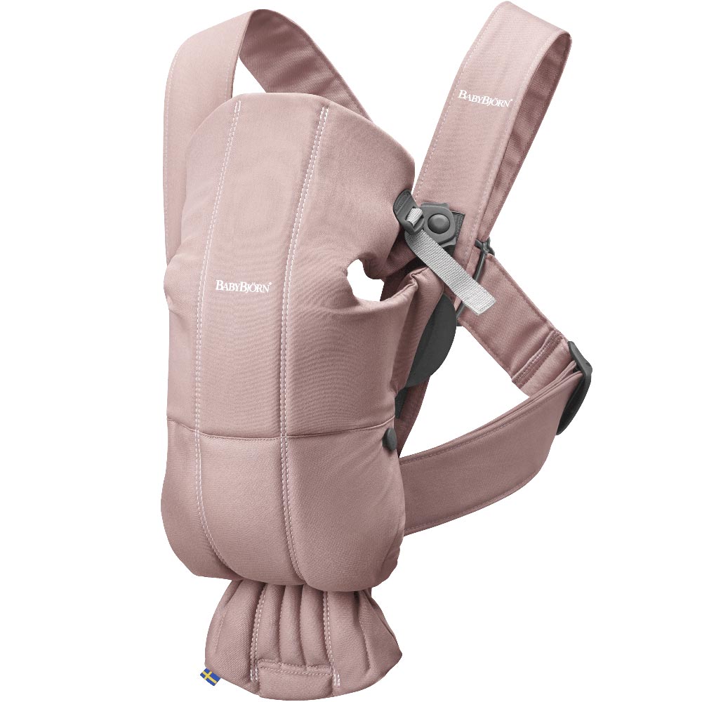 BabyBjörn kantokoppa mini Woven Dusty Pink (pölyisen vaaleanpunainen)