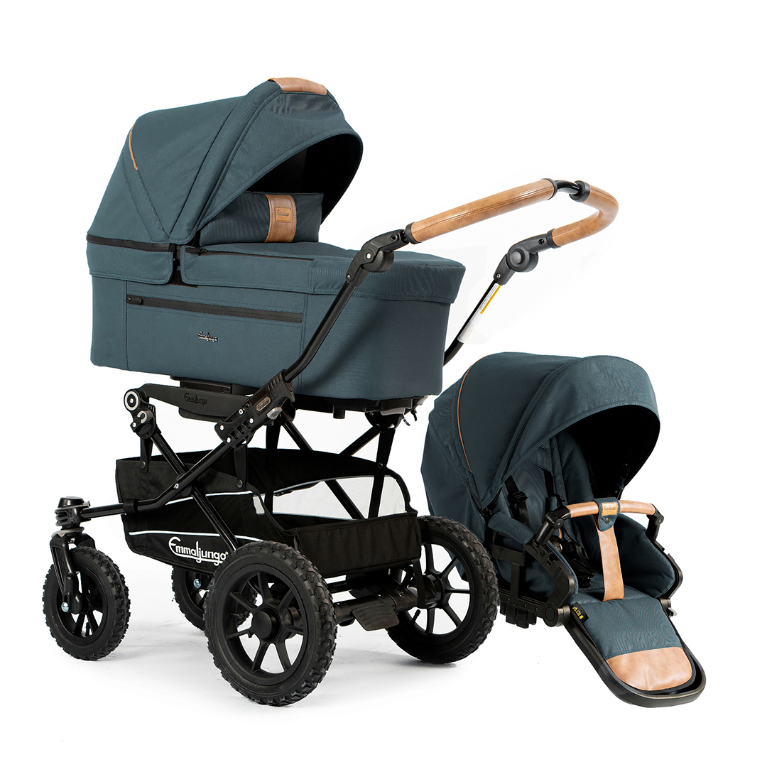 Emmaljunga Alu S lastenrattaat Flat Outdoor Musta