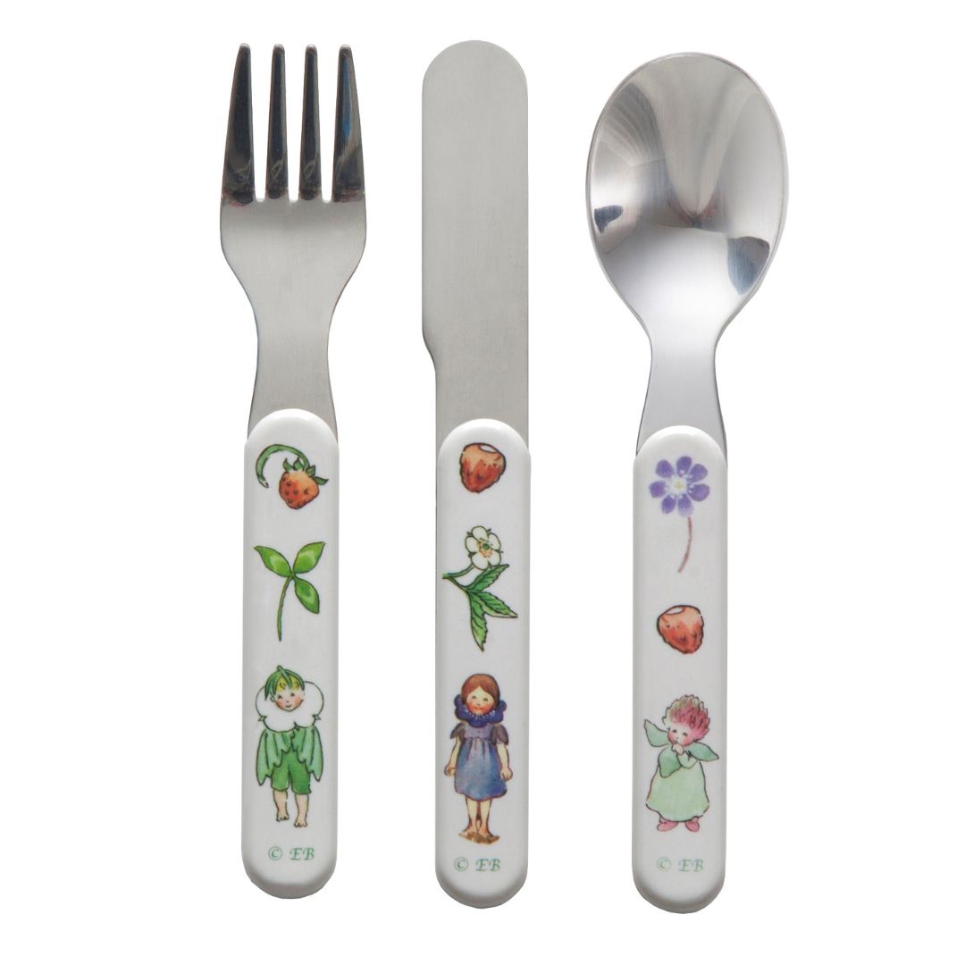 Right Start Elsa Beskow Flower Child, Lasten ruokailuvälineet