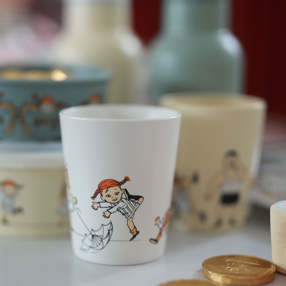 Rätt Start Pippi Cirkus Tumbler muki beige