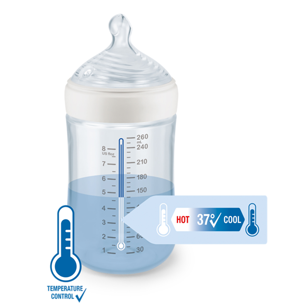 NUK for Nature silikoninen tuttipullo sekavärinen 260ml