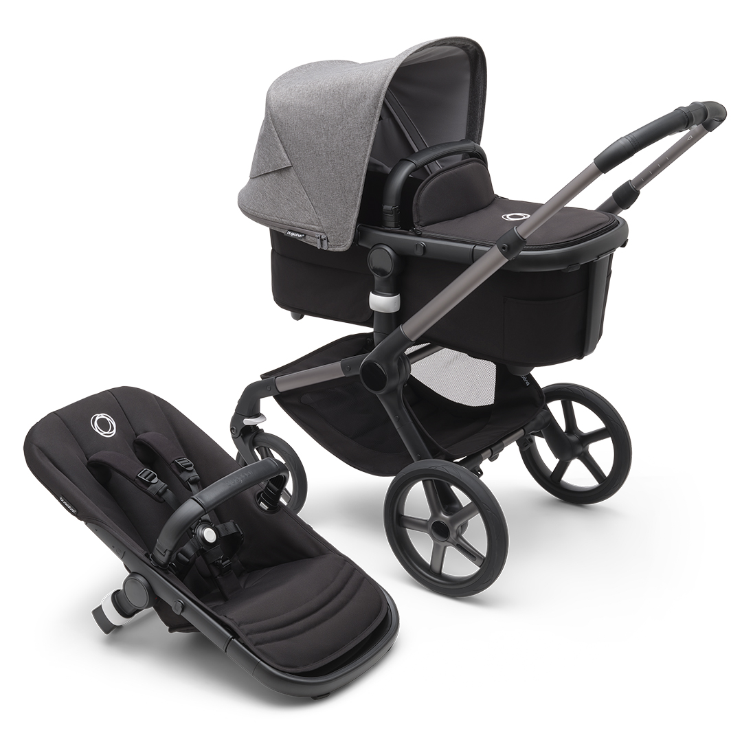 Bugaboo Fox 5 -rattaat Grey Melange (harmaa)