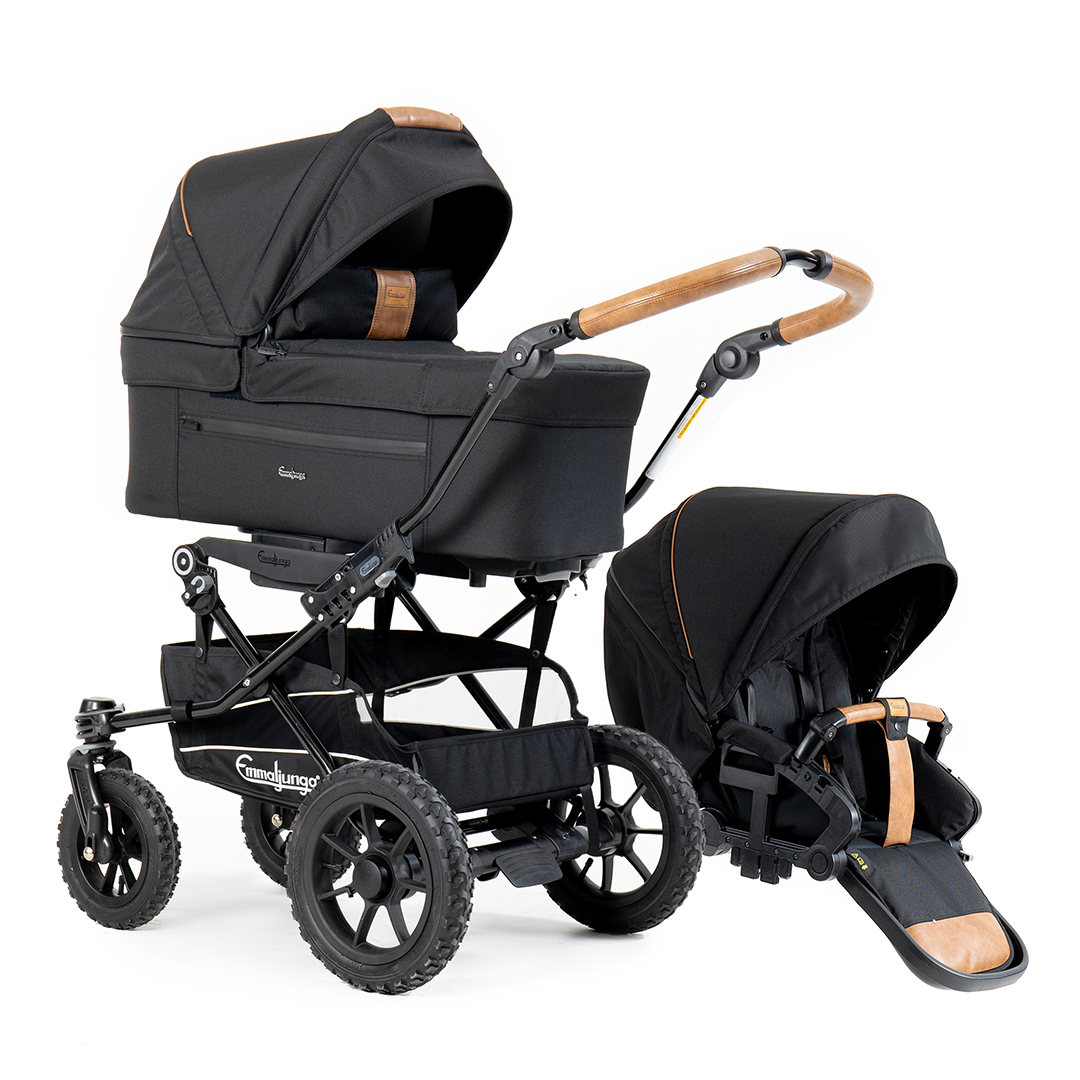 Emmaljunga Alu S lastenrattaat Flat Outdoor Musta