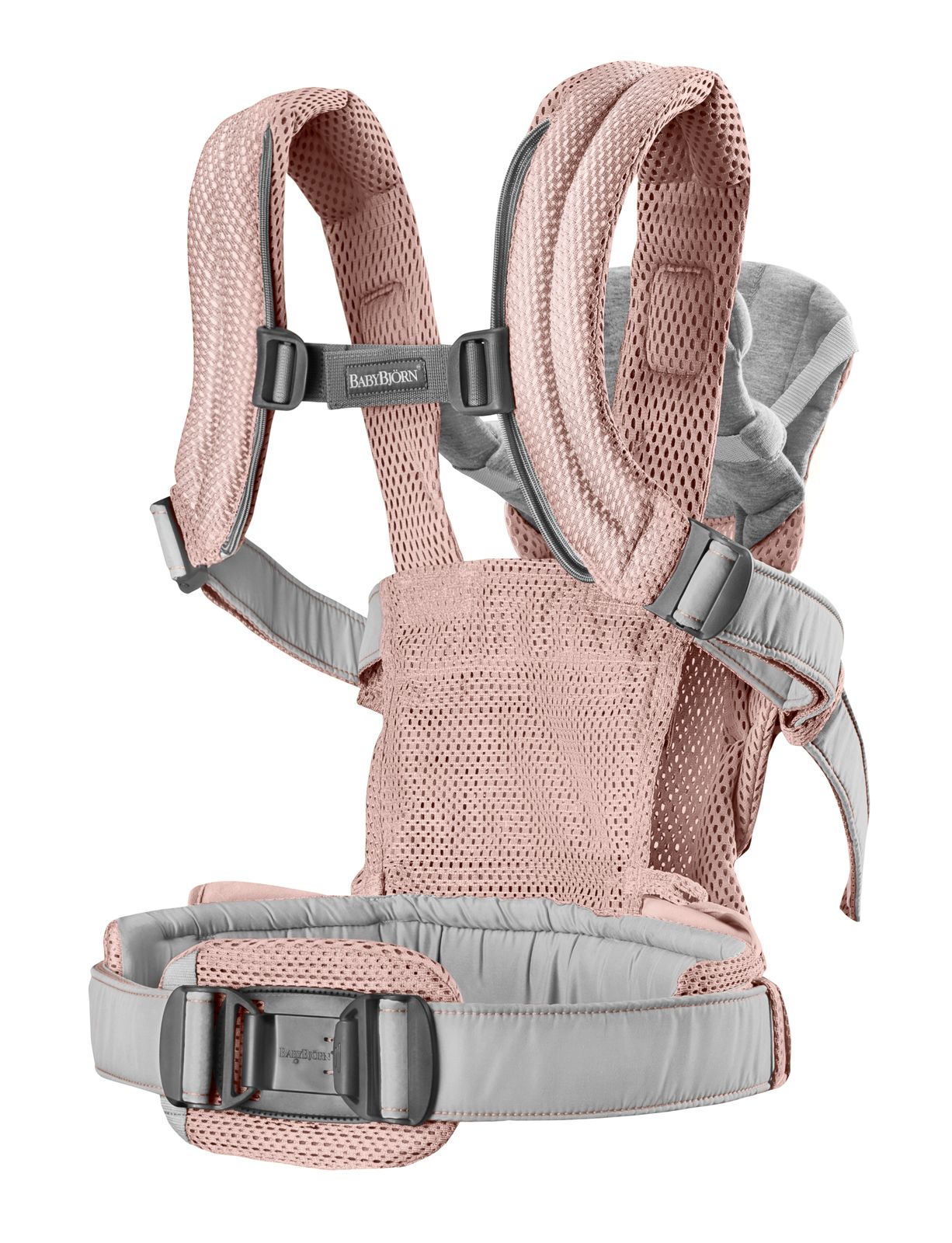 BabyBjörn kantokoppa Harmony 3D Mesh Dusty Pink (pölyisen vaaleanpunainen)