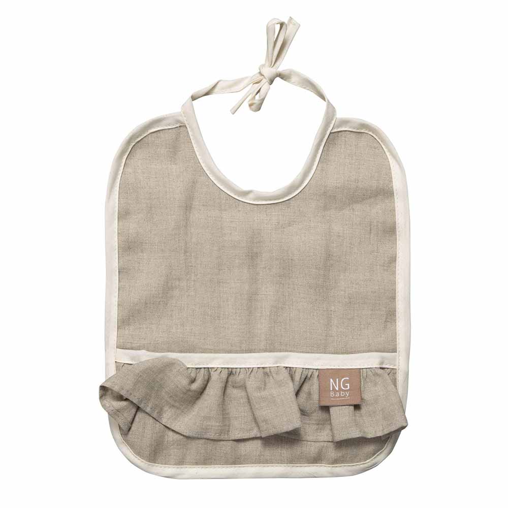 NG Baby ruokalappu röyhelö luonnollinen