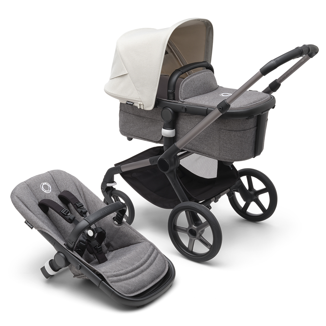 Bugaboo Fox 5 -lastenrattaat Misty White (sumuinen valkoinen)