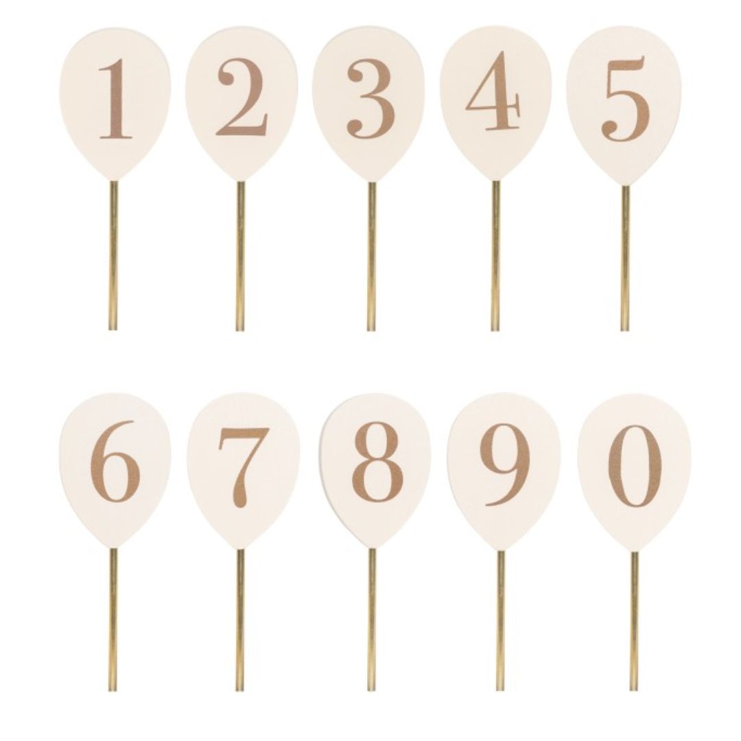 Jabadabado Numeropallot 0-9 kynttilänjalkaa varten