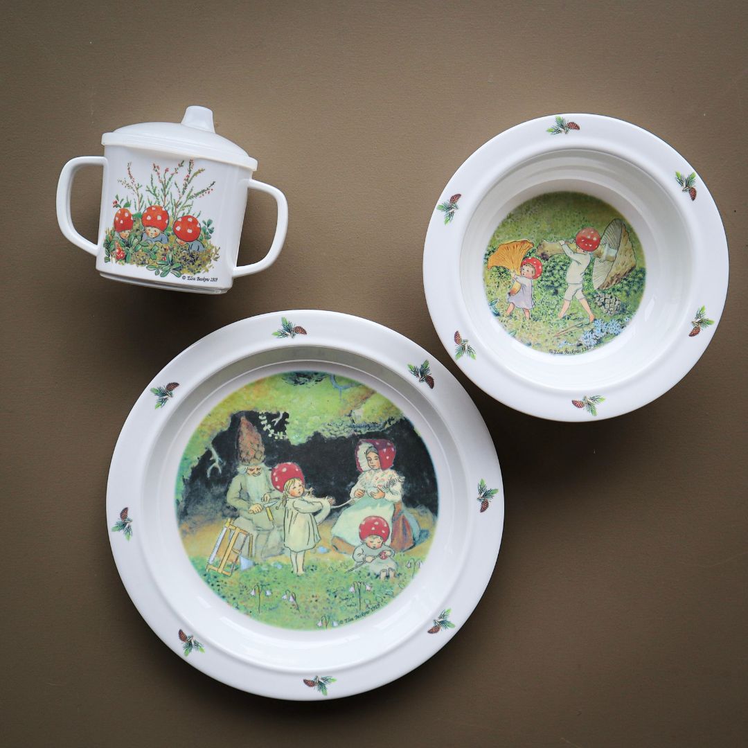 Right Start Elsa Beskow Tomebarnen, Lasten astiat, 3 kpl