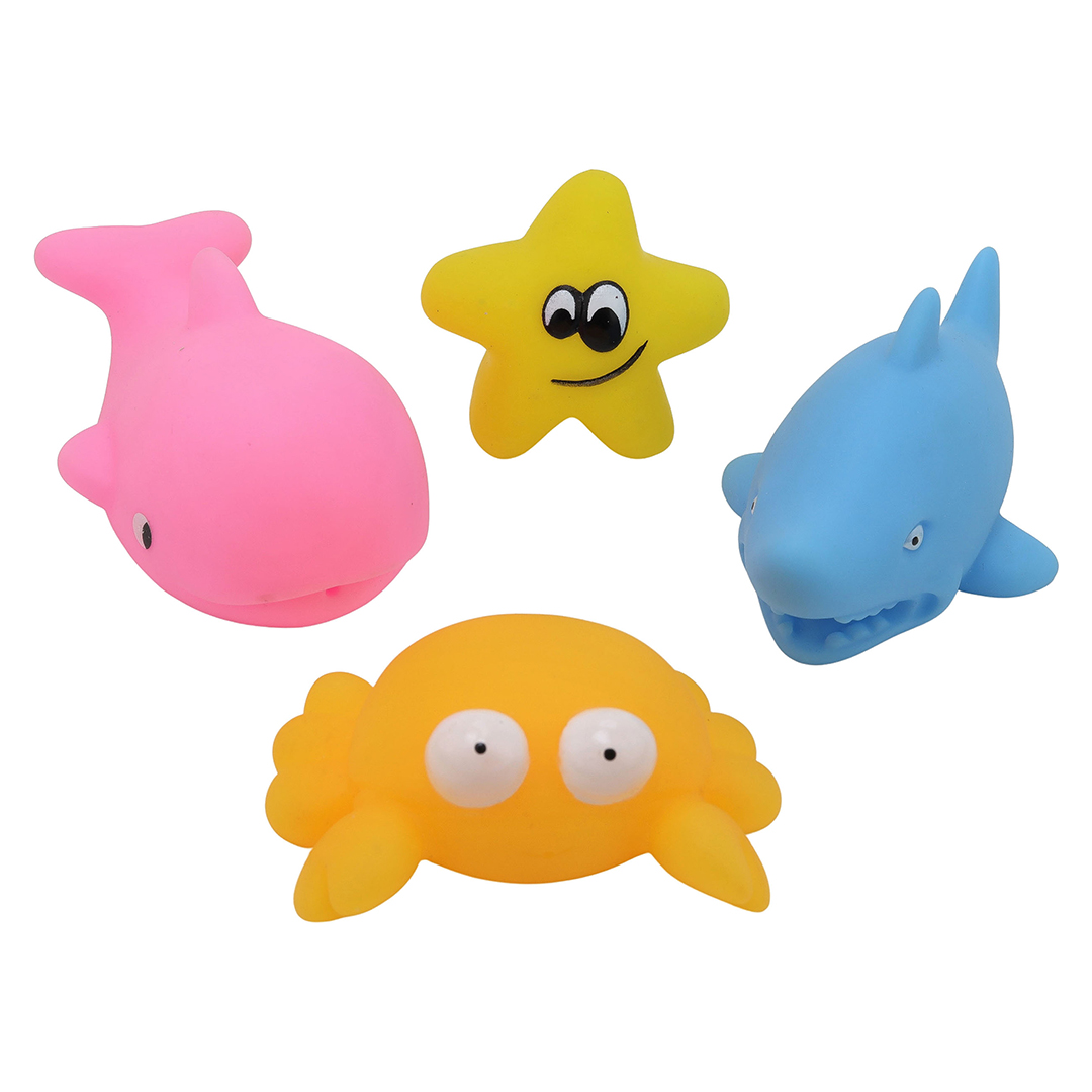 Right Start Coral Animal Kylpylelu 4-pakkaus