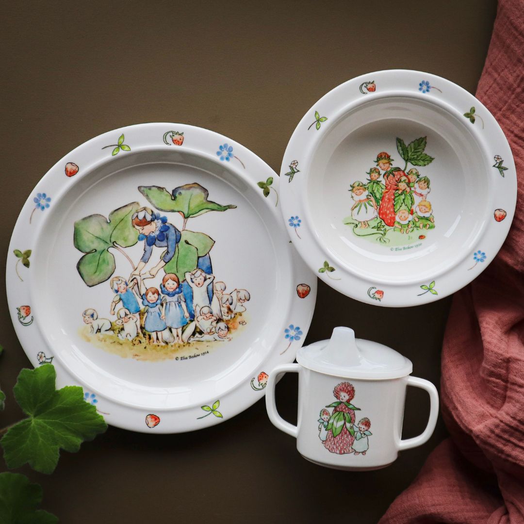 Right Start Elsa Beskow Flower Child, Lasten astiasto, 3 kpl