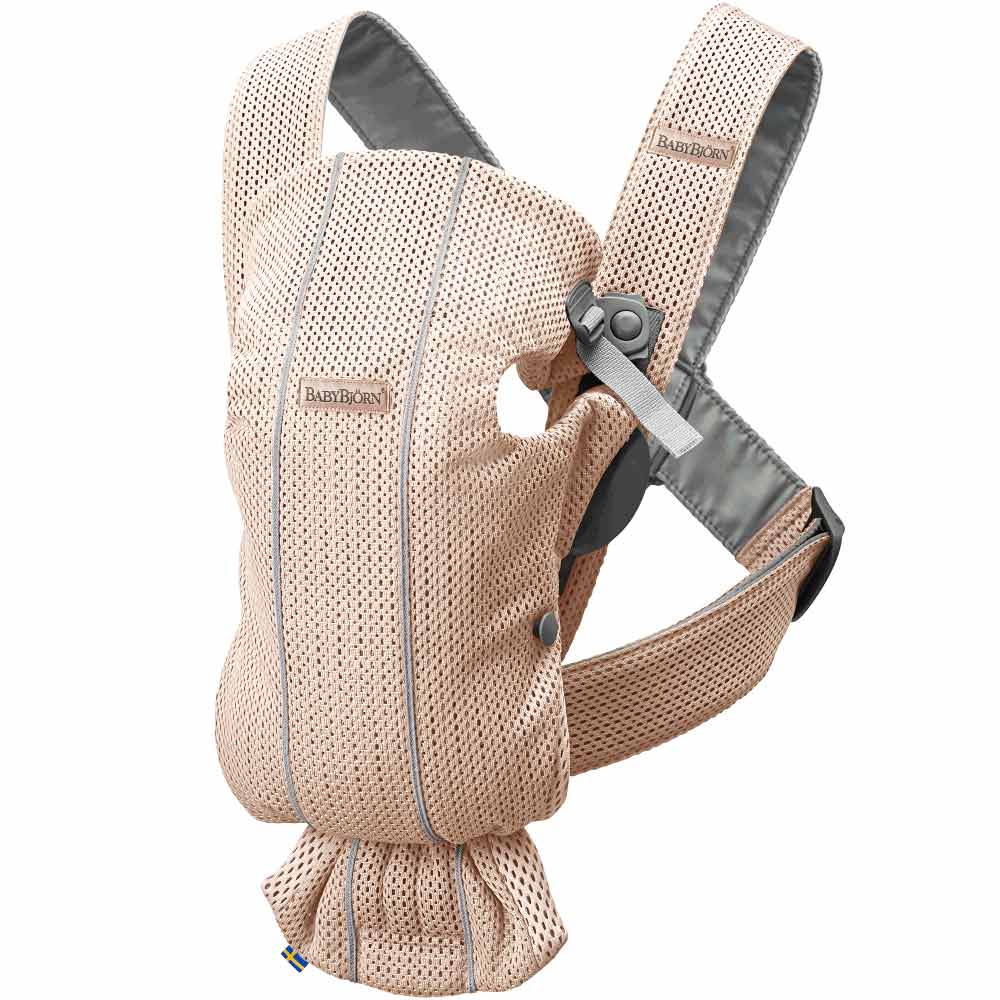 Babybjörn Vauvan kantokoppa Mini Mesh 3D Pearl Vaaleanpunainen