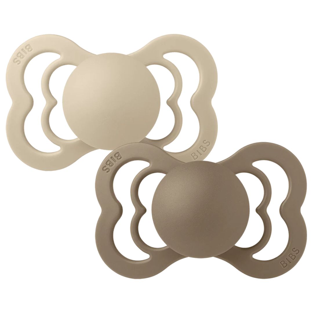 Rintaliinat Napp 2-pack Supreme 0-6m Silikoni Vanilja/Tumma tammi Silikoni Vanilja/Tumma tammi