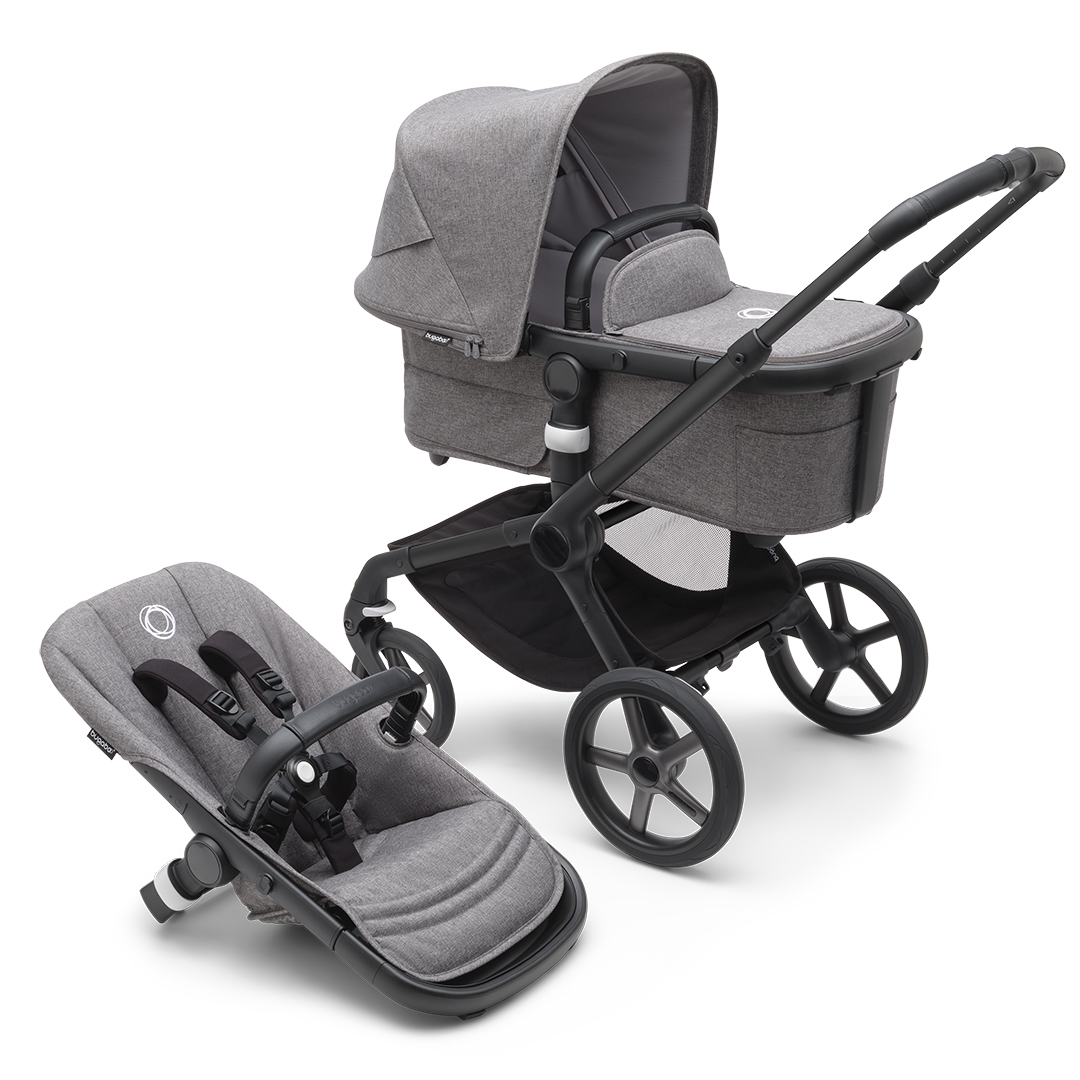 Bugaboo Fox 5 -rattaat Grey Melange (harmaa)