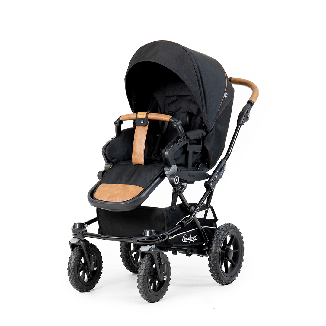 Emmaljunga Alu S lastenrattaat Flat Outdoor Musta