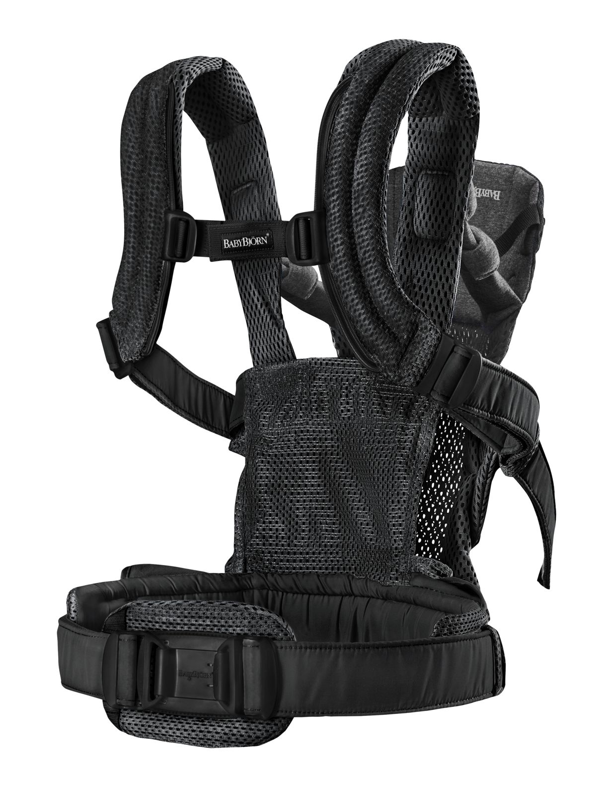 BabyBjörn kantokoppa Harmony 3D Mesh Musta