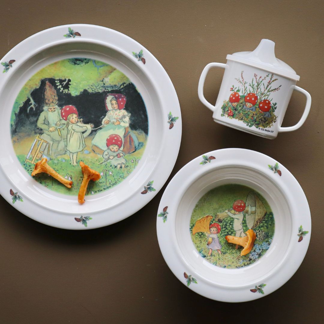 Right Start Elsa Beskow Tomebarnen, Lasten astiat, 3 kpl