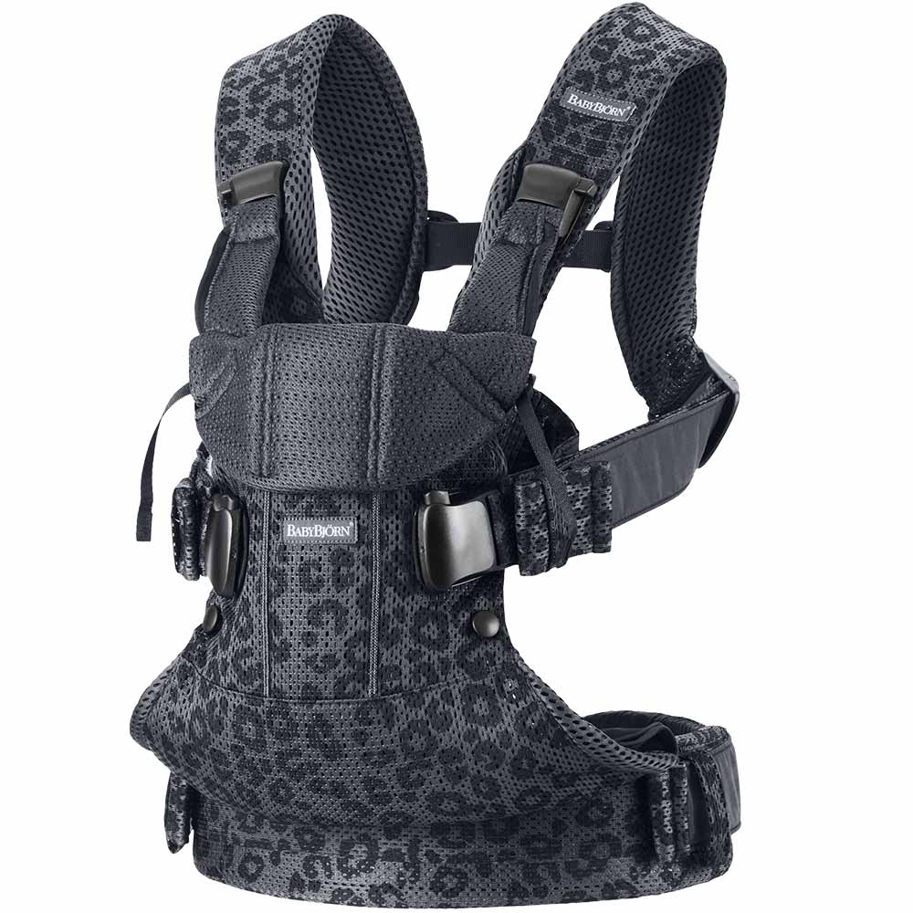 Babybjörn vauvan kantokoppa One Air Mesh 3D Antrasiitti Leopardi Babybjörn vauvan kantokoppa One Air Mesh 3D Antrasiitti Leopardi