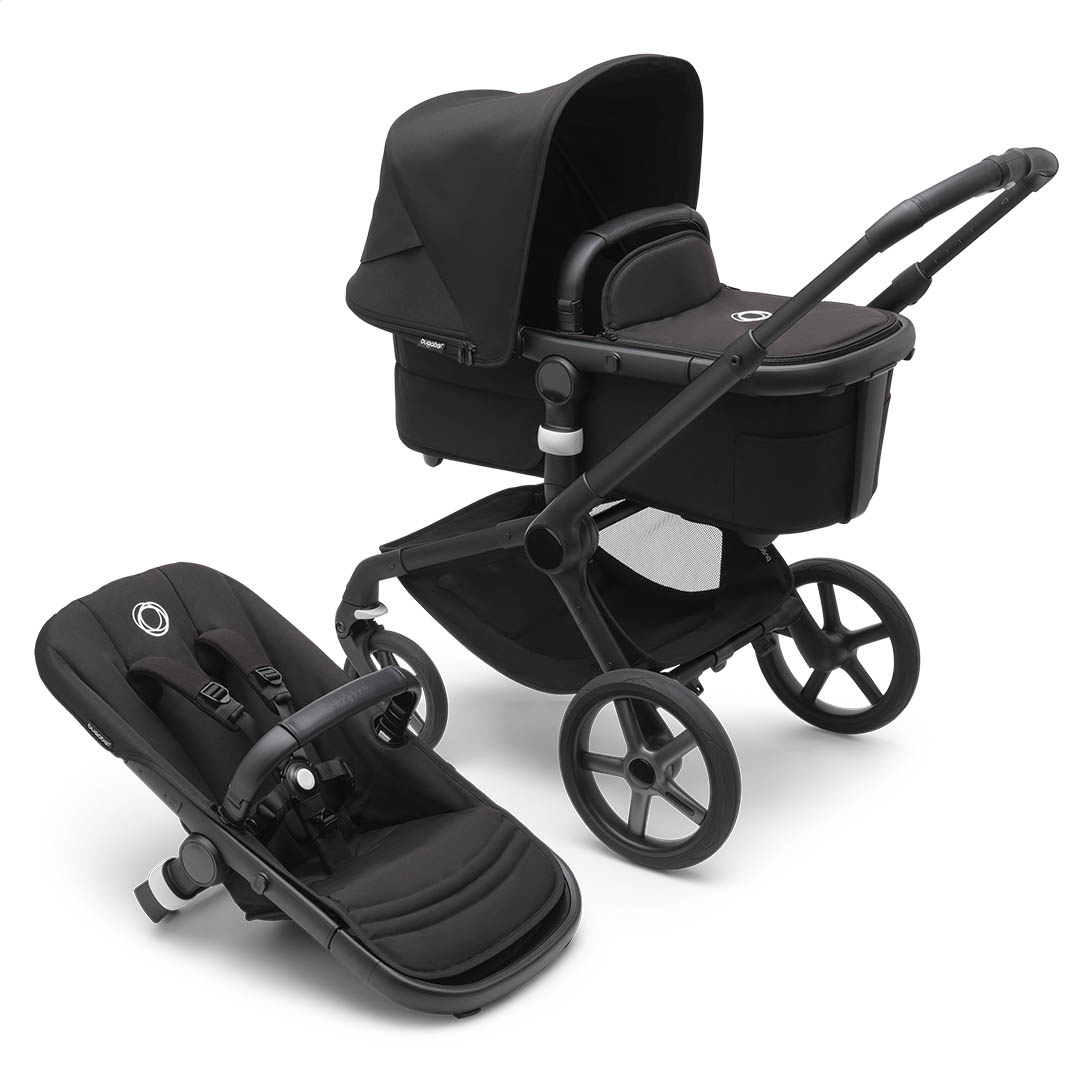 Bugaboo Fox 5 -lastenrattaat musta/keskiyön musta