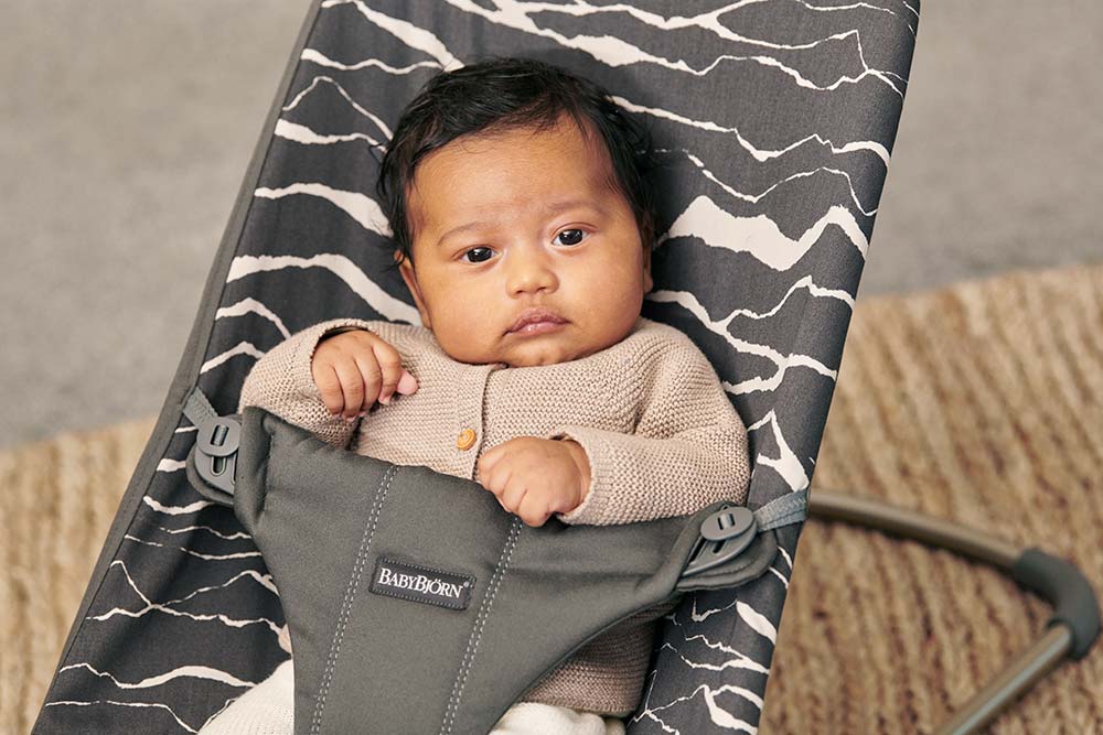 Babybjörn Babysitter Bliss puuvilla Anthracite/Landscape printti