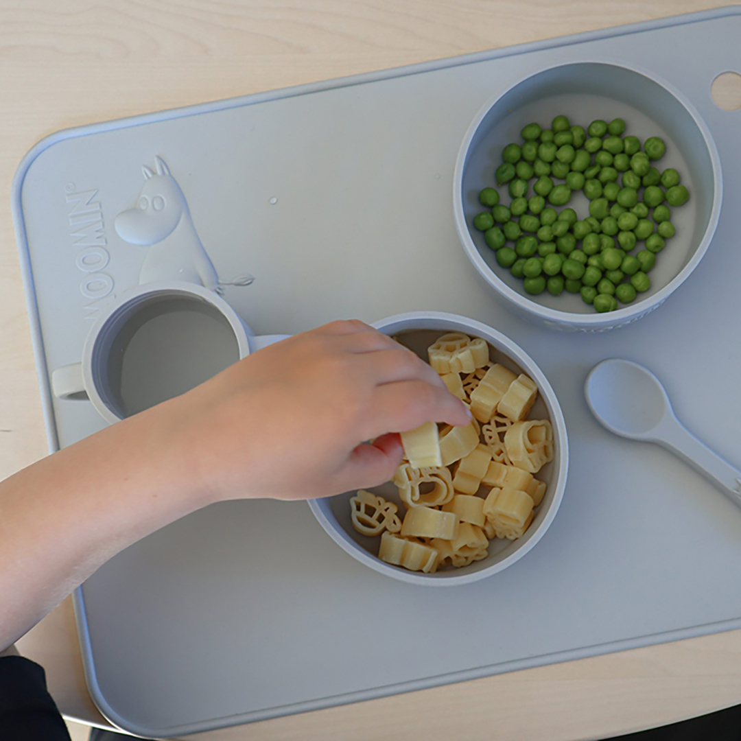 Right Start Muumipeikko Silikoni-pöytätabletti Easy Harmaa