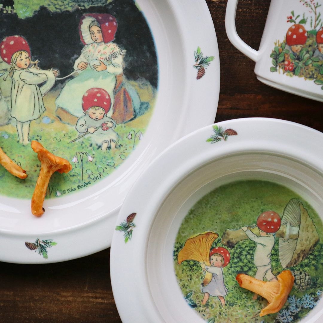 Right Start Elsa Beskow Tomebarnen, Lasten astiat, 3 kpl