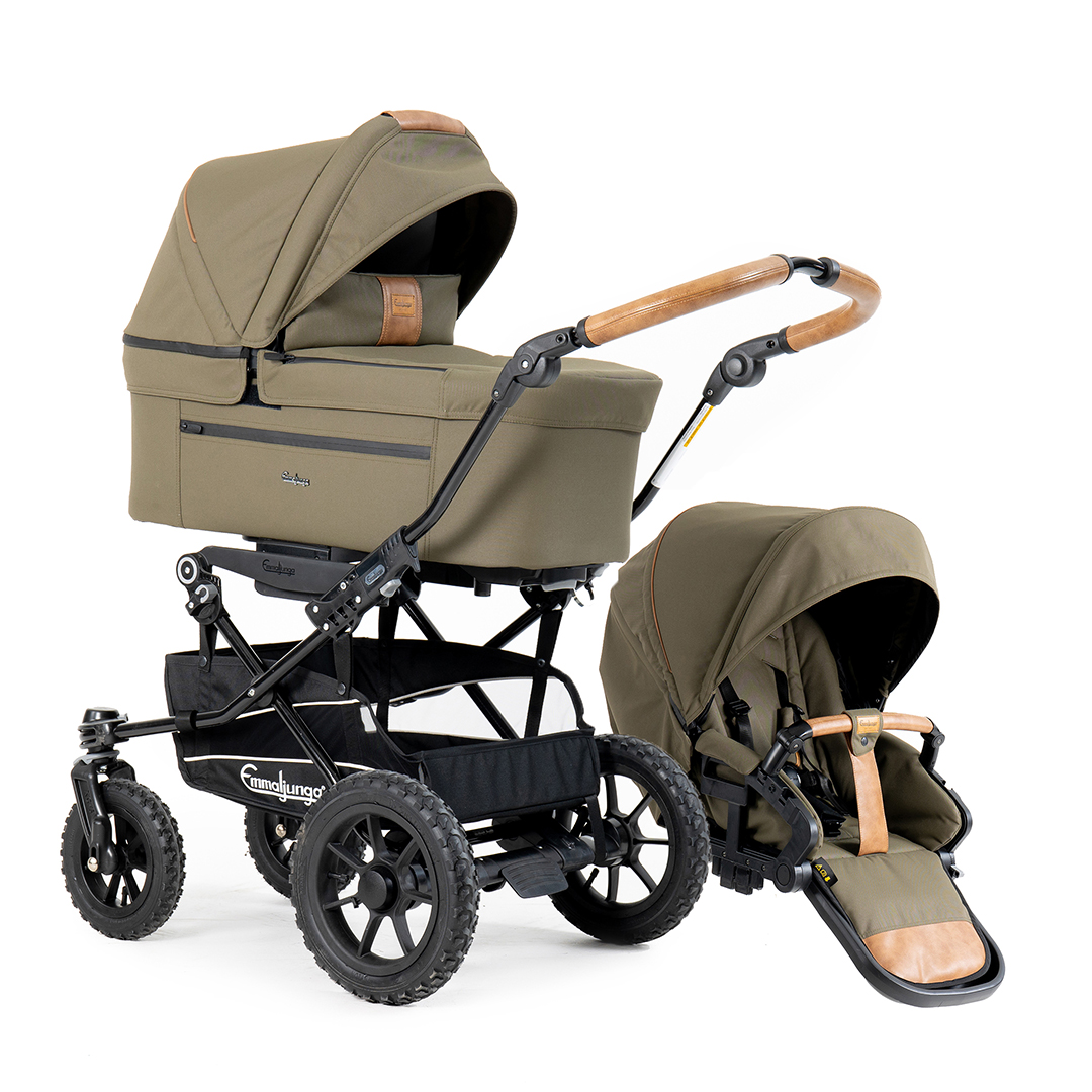 Emmaljunga Alu S lastenrattaat Flat Outdoor Oliivi